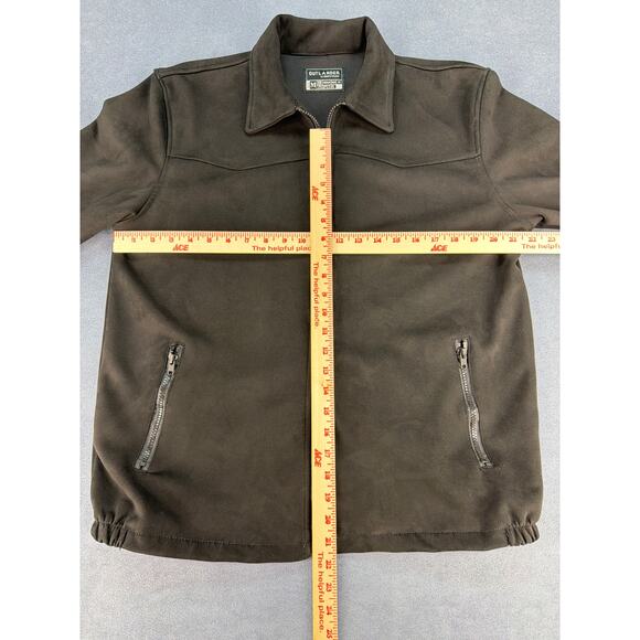 Outlander By Craft & Flow Western Suede Zip Jacket Men’s M Blk Style#E-Manuel-MN - Picture 6 of 8